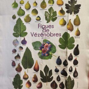 Torchon figues et feuilles